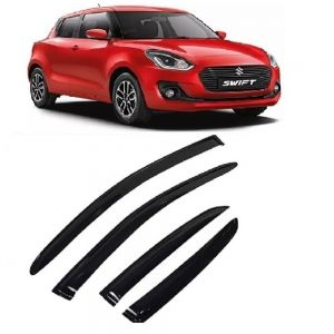 Rain Wind Door Visor Non Breakable Deflector Compatible with New Swift (2018)